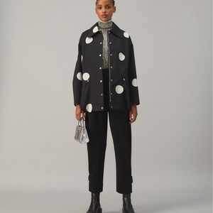 Tory Burch Navy Cotton Poplin Anorak Jacket NWT!